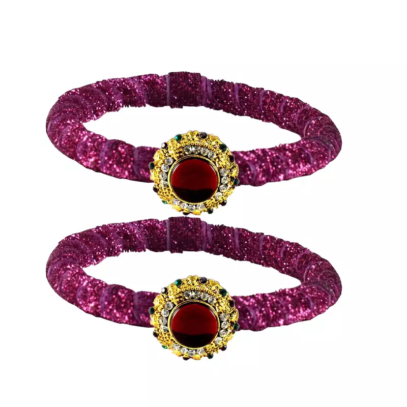 Brass And Acrylic Bangles Color-Rani