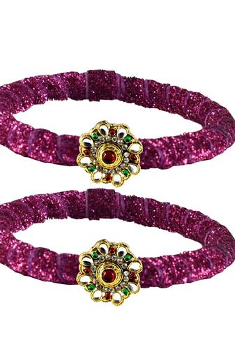 Brass And Acrylic Bangles Color-Rani