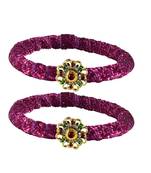 Brass And Acrylic Bangles Color-Rani