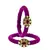 Brass And Acrylic Bangles Color-Purple
