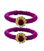 Brass And Acrylic Bangles Color-Purple