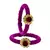 Brass And Acrylic Bangles Color-Purple