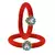 Brass And Acrylic Bangles Color-Red