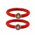 Brass And Acrylic Bangles Color-Red