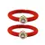 Brass And Acrylic Bangles Color-Red
