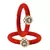 Brass And Acrylic Bangles Color-Red