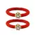 Brass And Acrylic Bangles Color-Red