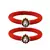 Brass And Acrylic Bangles Color-Red