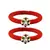 Brass And Acrylic Bangles Color-Red