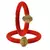 Brass And Acrylic Bangles Color-Red
