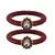 Brass And Acrylic Bangles Color-Maroon
