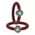 Brass And Acrylic Bangles Color-Maroon