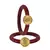 Brass And Acrylic Bangles Color-Maroon