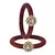 Brass And Acrylic Bangles Color-Maroon