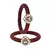 Brass And Acrylic Bangles Color-Maroon