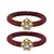 Brass And Acrylic Bangles Color-Maroon