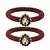 Brass And Acrylic Bangles Color-Maroon