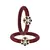 Brass And Acrylic Bangles Color-Maroon