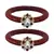 Brass And Acrylic Bangles Color-Maroon