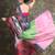 Multicolor woven blended cotton saree with blouse