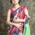 Multicolor woven blended cotton saree with blouse