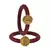 Brass And Acrylic Bangles Color-Maroon