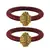 Brass And Acrylic Bangles Color-Maroon