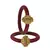 Brass And Acrylic Bangles Color-Maroon