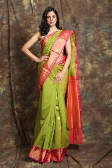Olive Green silk sarees