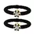 Brass And Acrylic Bangles Color-Black