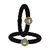 Brass And Acrylic Bangles Color-Black