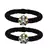 Brass And Acrylic Bangles Color-Black