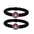 Brass And Acrylic Bangles Color-Black