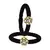 Brass And Acrylic Bangles Color-Black