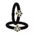 Brass And Acrylic Bangles Color-Black