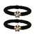 Brass And Acrylic Bangles Color-Black