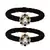 Brass And Acrylic Bangles Color-Black