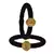 Brass And Acrylic Bangles Color-Black