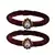 Brass And Acrylic Bangles Color-Maroon