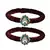 Brass And Acrylic Bangles Color-Maroon