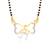 Vighnaharta Anniversary Gift initial "H" alphabet CZ Gold and Rhodium Plated Alloy Mangalsutra for Women- [VF1239MSPG]