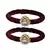 Brass And Acrylic Bangles Color-Maroon