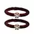 Brass And Acrylic Bangles Color-Maroon