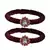 Brass And Acrylic Bangles Color-Maroon