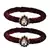 Brass And Acrylic Bangles Color-Maroon