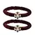 Brass And Acrylic Bangles Color-Maroon