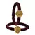 Brass And Acrylic Bangles Color-Maroon