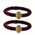 Brass And Acrylic Bangles Color-Maroon