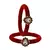 Brass And Acrylic Bangles Color-Red