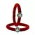 Brass And Acrylic Bangles Color-Red